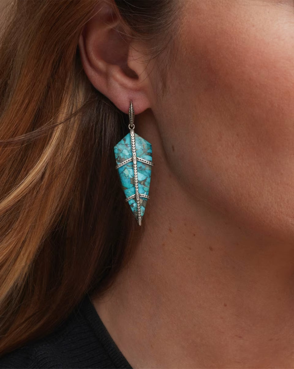 Trinity Vintage Gold Drop Earrings
