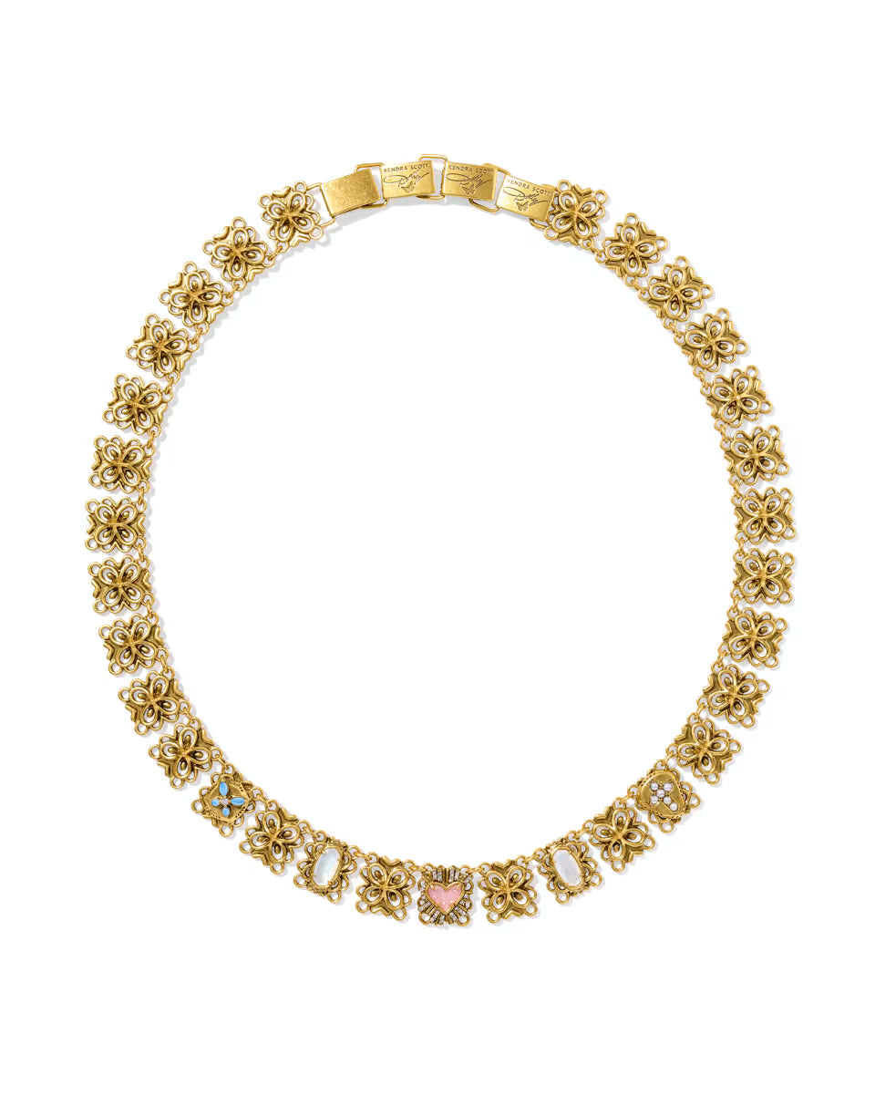 Dolly Parton x Kendra Scott Vintage Gold Statement Chain Necklace