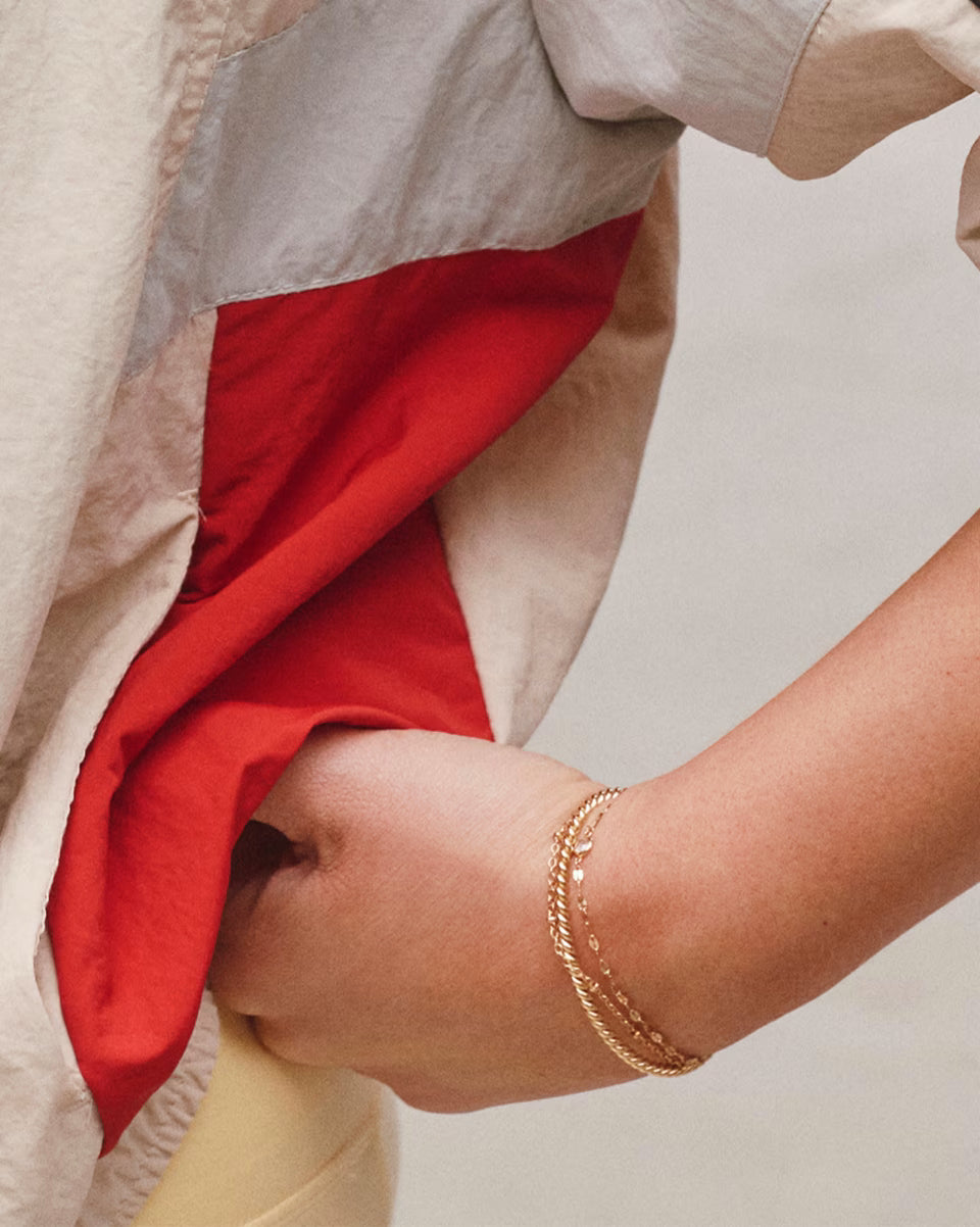Evelyn 14k Gold-Filled Single Satellite Chain Bracelet