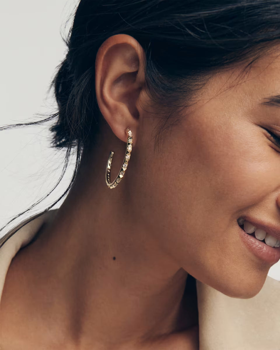Fate Silver Hoop Earrings