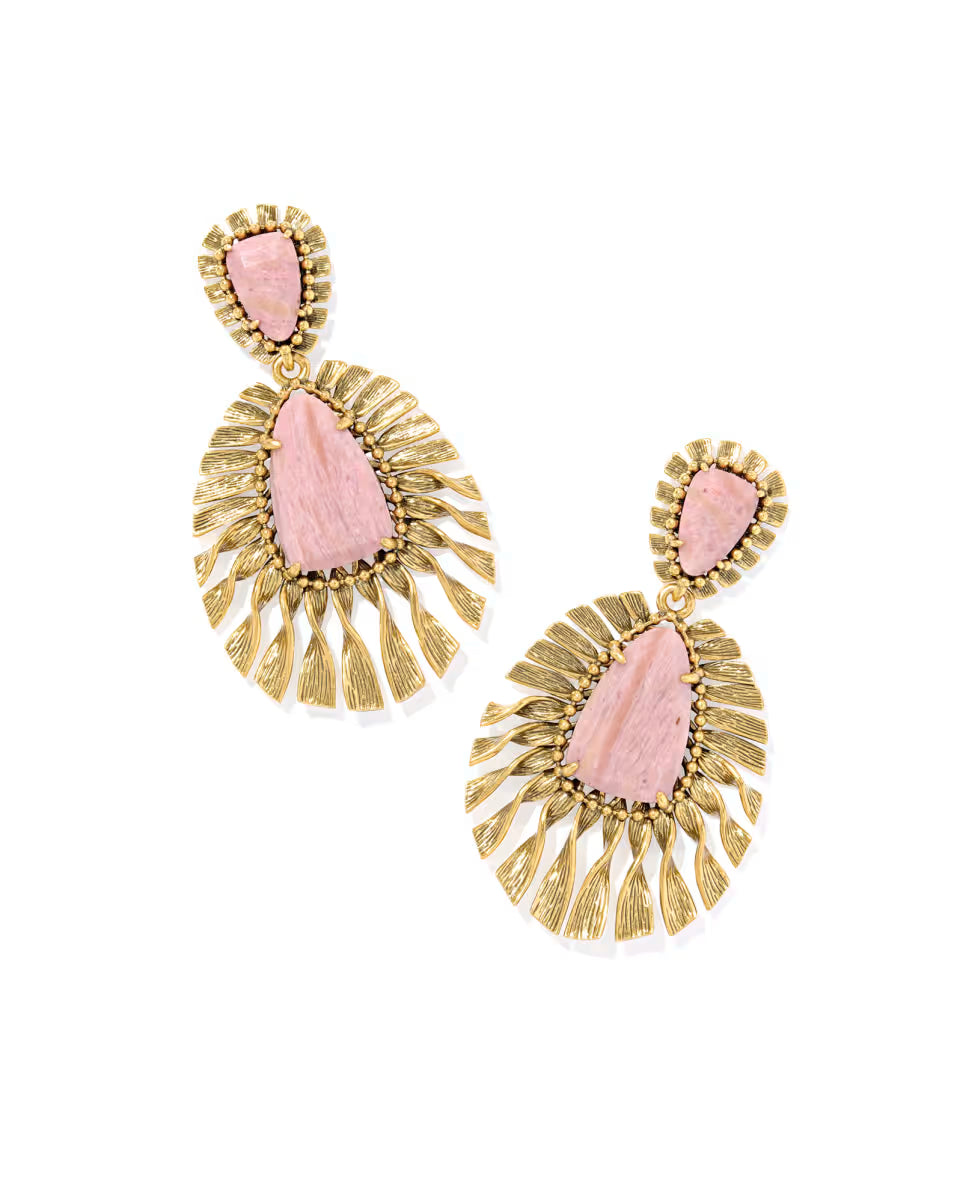 Zahara Vintage Silver Statement Earrings