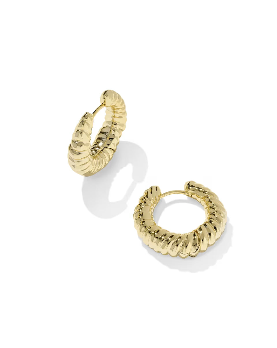 Sandy Gold Hoop Earrings