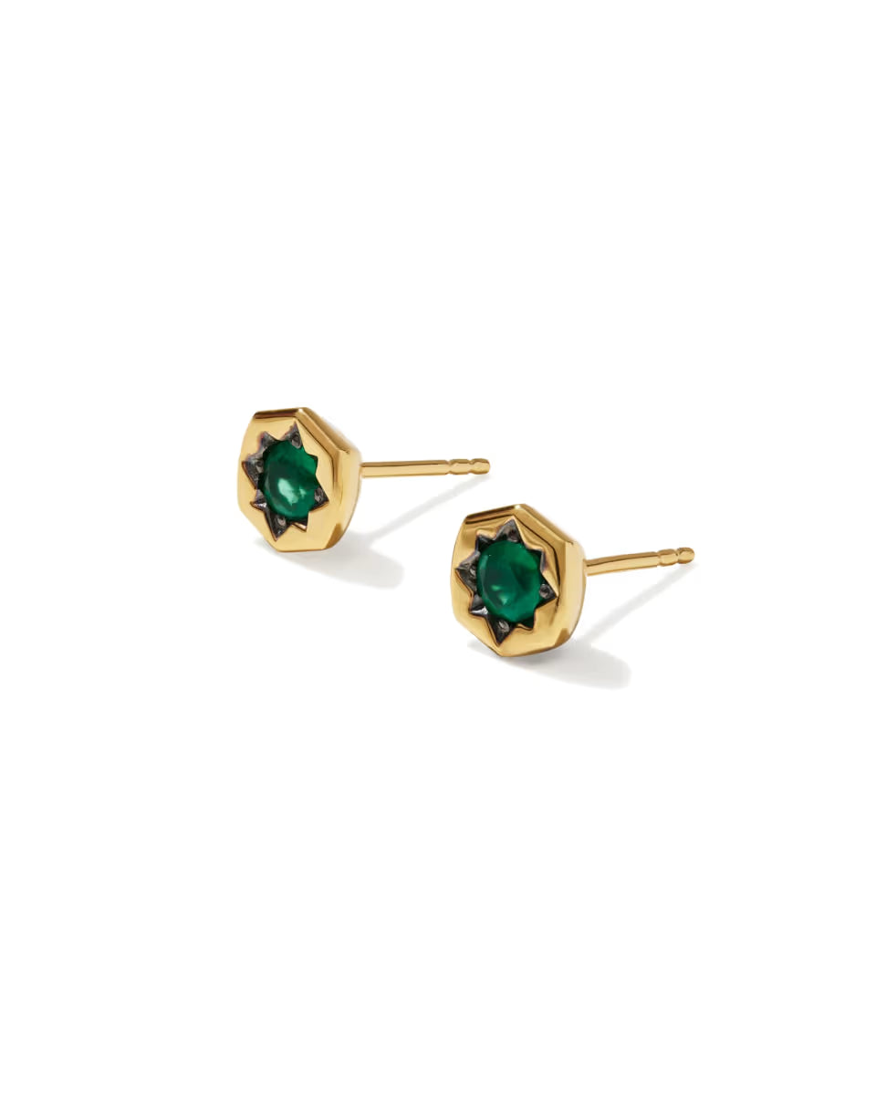 Davie Star 18k Gold Vermeil Stud Earrings