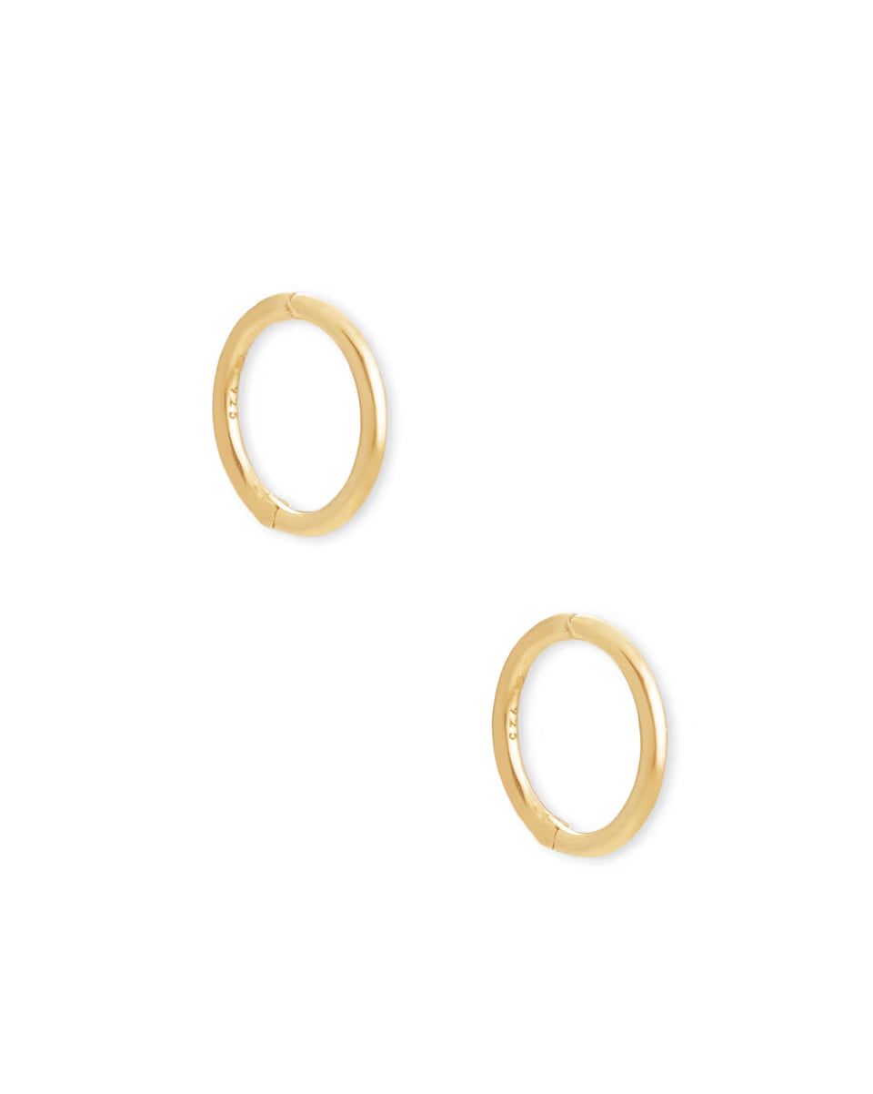 Keeley 10mm Huggie Earrings in Sterling Silver