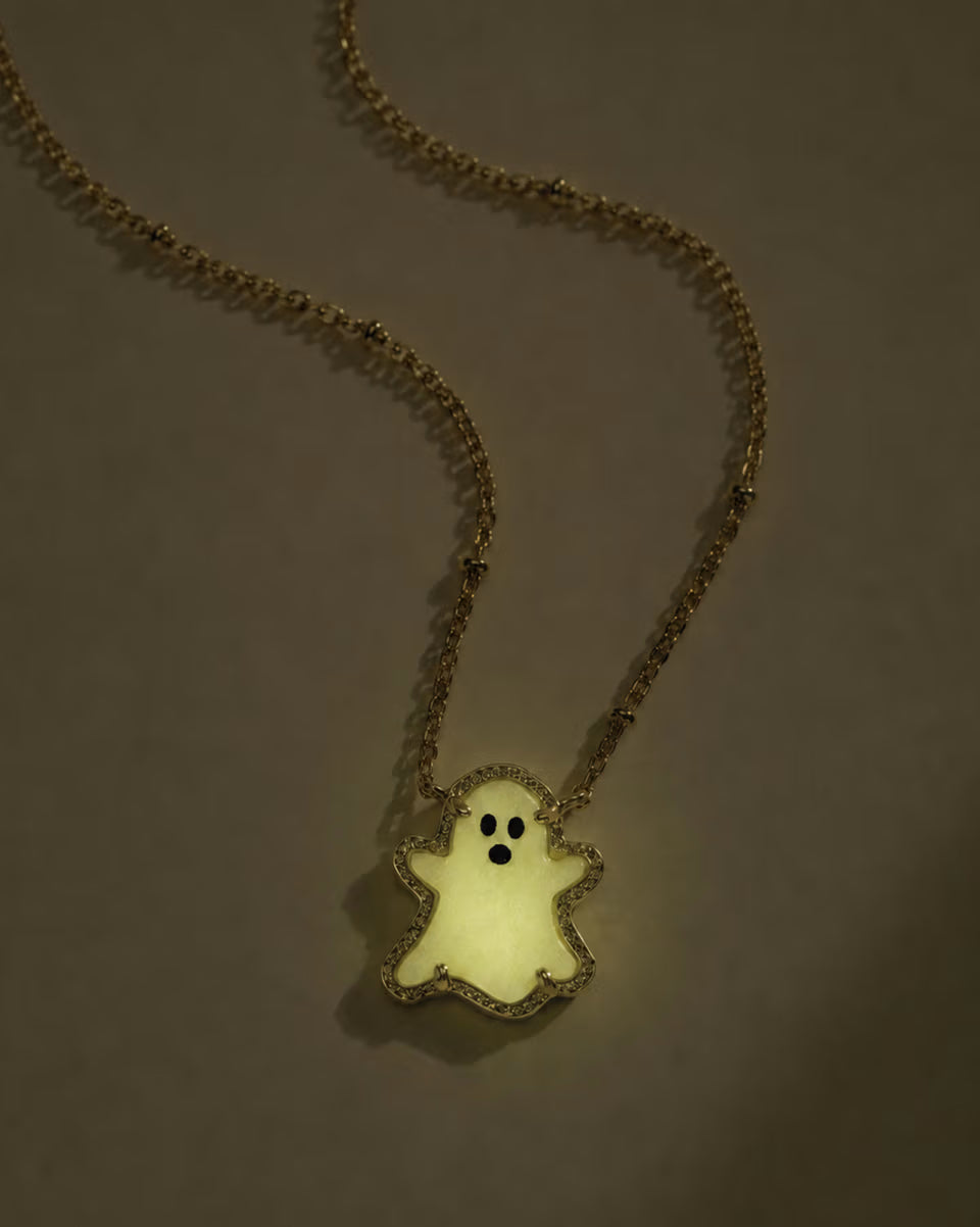 Ghost Gold Short Pendant Necklace