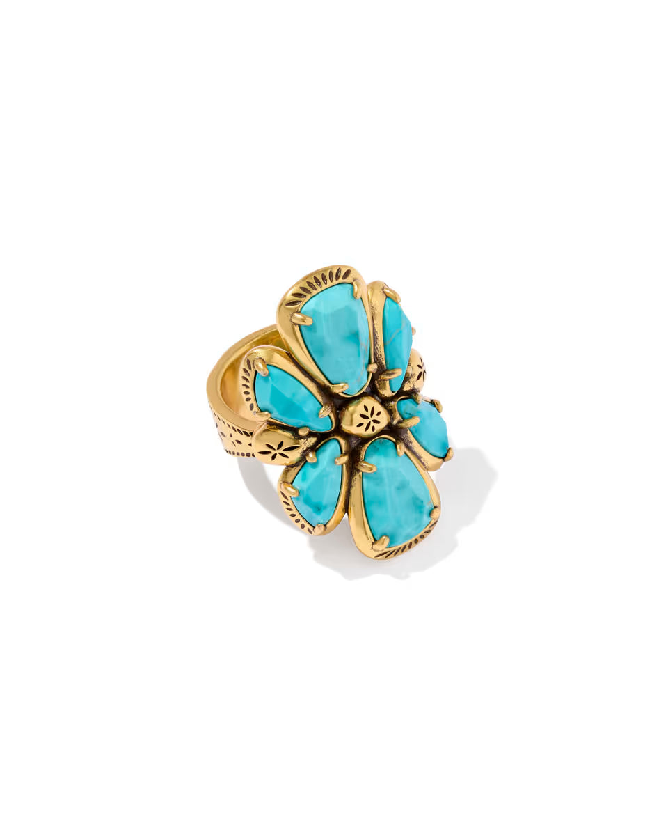 Jamie Vintage Gold Cocktail Ring