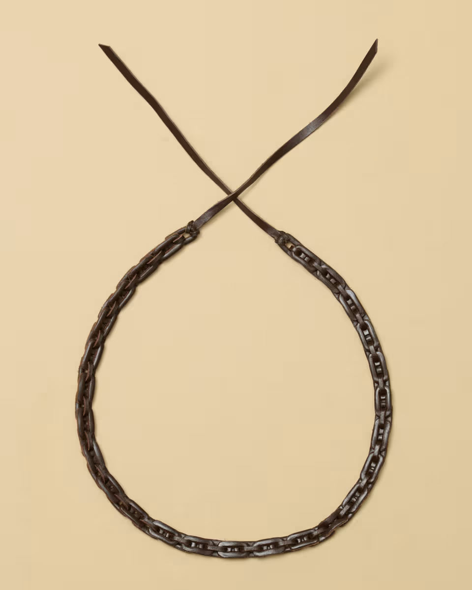 Leather Link Hat Band