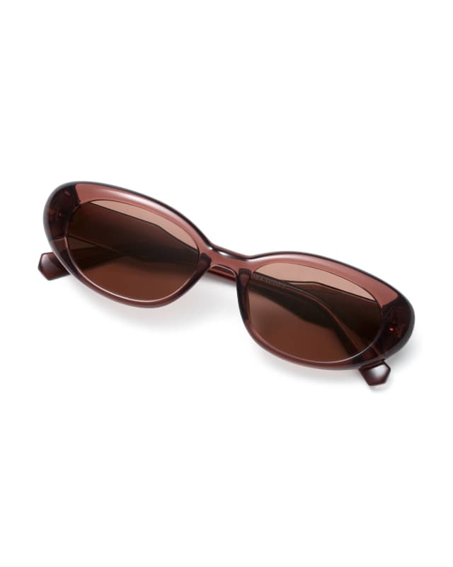 Oval Herringbone Sunglasses