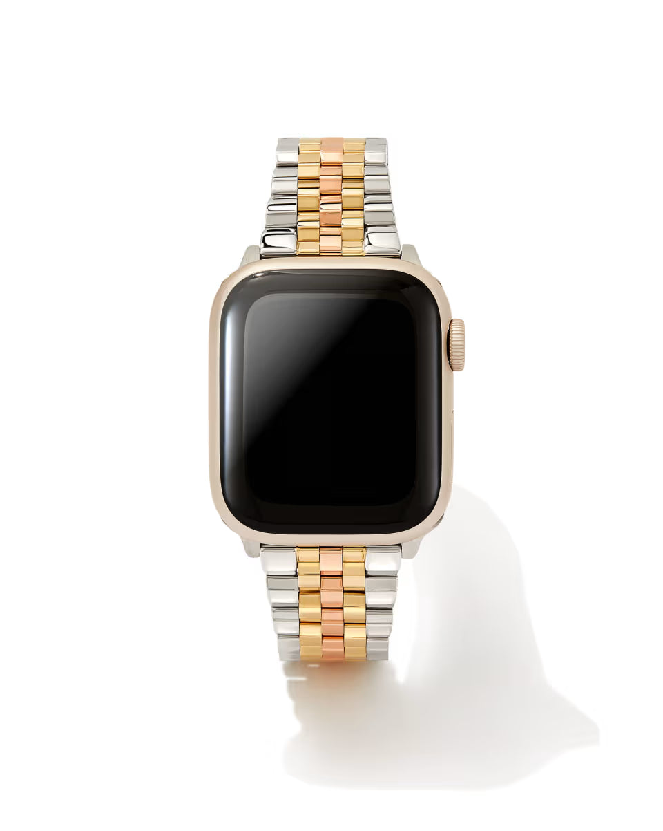 Alex 5 Link Watch Band in Iridescent Stainless Steel