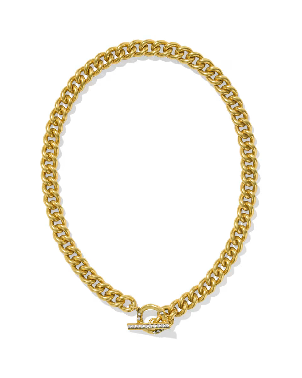 Whitley Chain Necklace in Vintage Silver