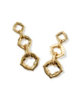 Dira Open Frame 18k Gold Vermeil Convertible Drop Earrings