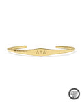 Delta Delta Delta 18k Yellow Gold Vermeil Davie Cuff Bracelet