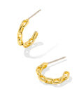 Phoebe Huggie Earrings in Gold