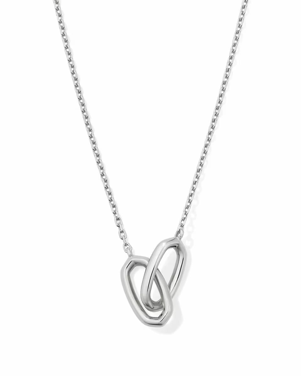 Danielle Sterling Silver Interlocking Pendant Necklace