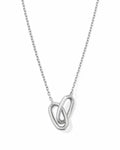 Danielle Sterling Silver Interlocking Pendant Necklace