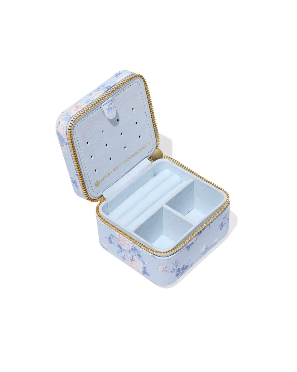 Kendra Scott x LoveShackFancy Small Zip Gold Jewelry Case