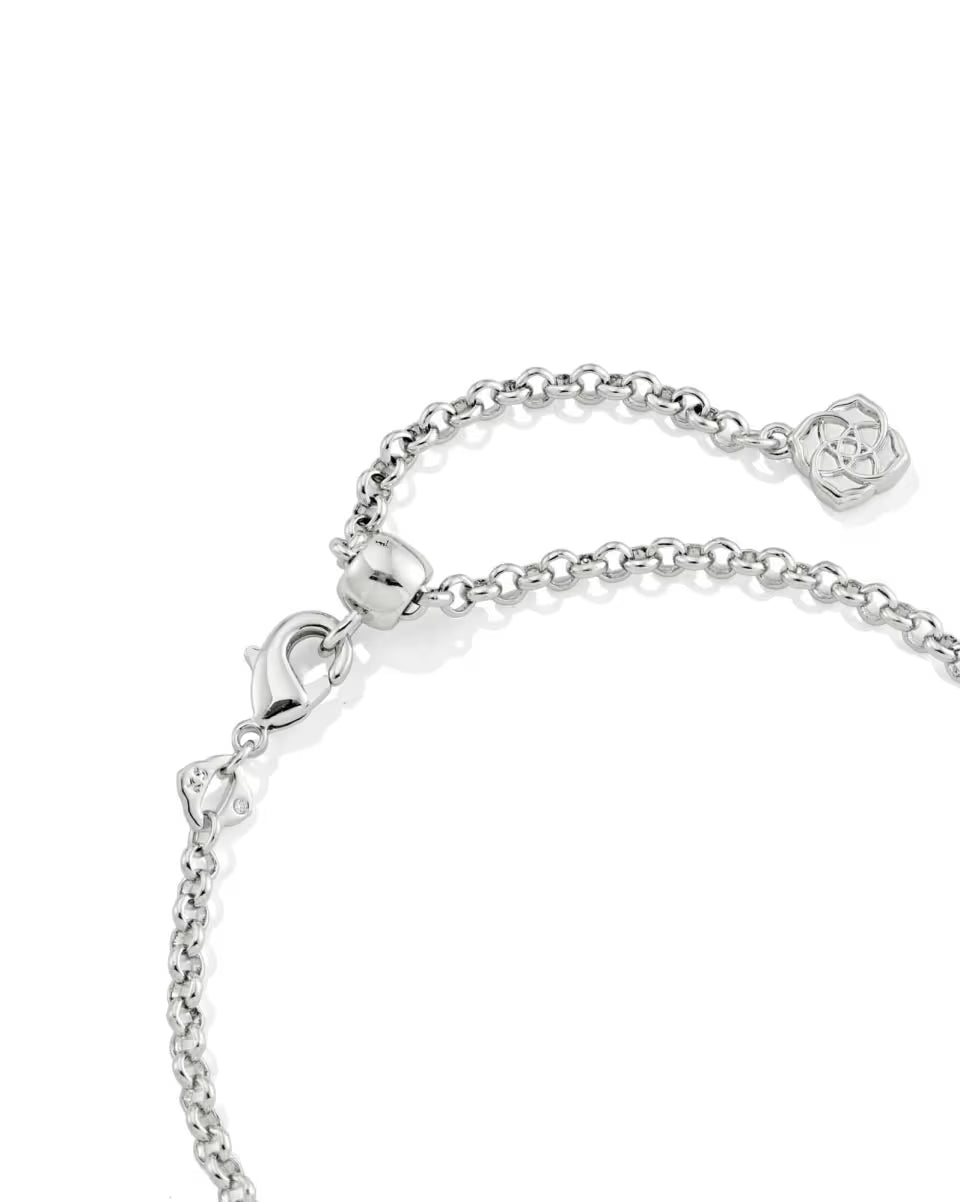 Mallory Crystal Gold Delicate Chain Bracelet