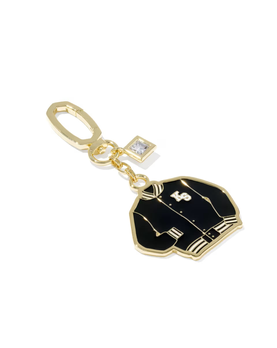 Varsity Jacket Enamel Gold Bag Charm