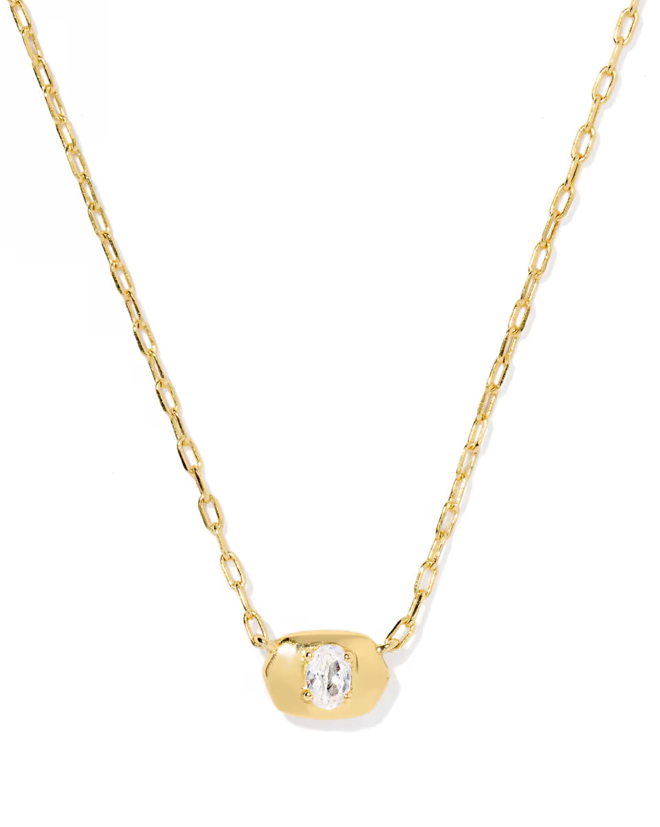 Bria Silver Short Pendant Necklace