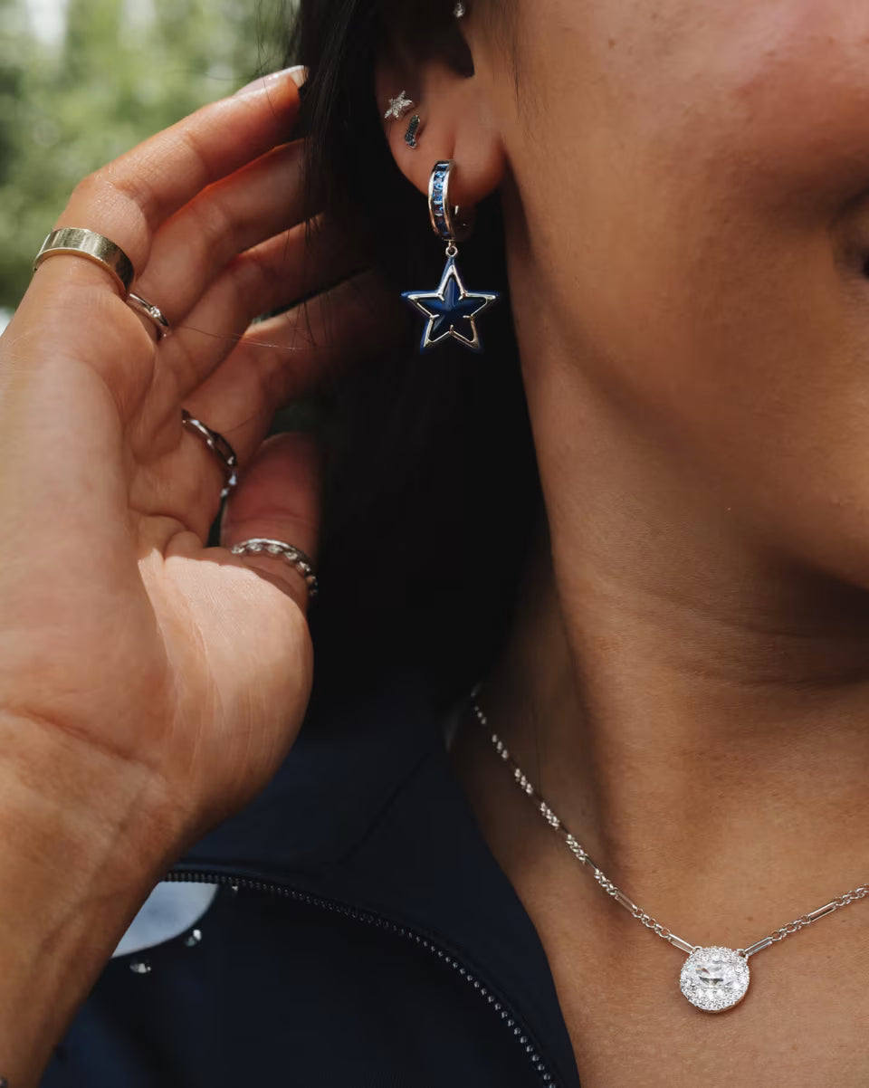 Tiny Cowboy Boot 14k White Gold Single Stud