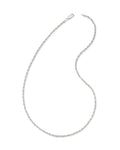 Ryan 22 Rope Chain Necklace in Oxidized Sterling Silver