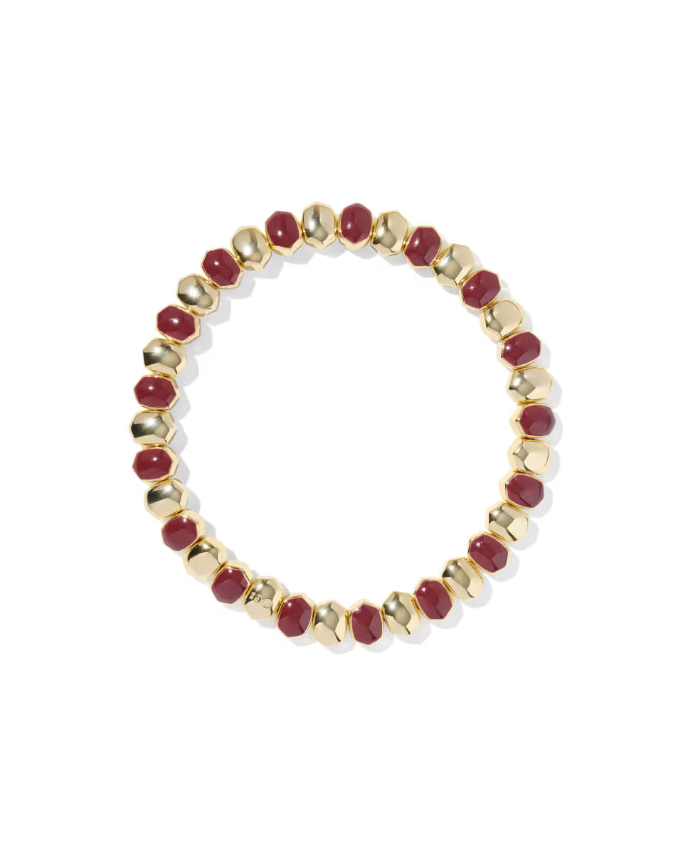 Daphne Enamel Gold Stretch Bracelet