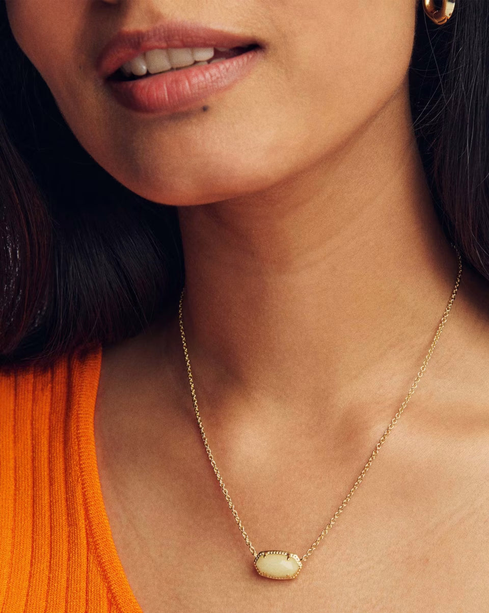 Elisa Gold Boo Short Pendant Necklace