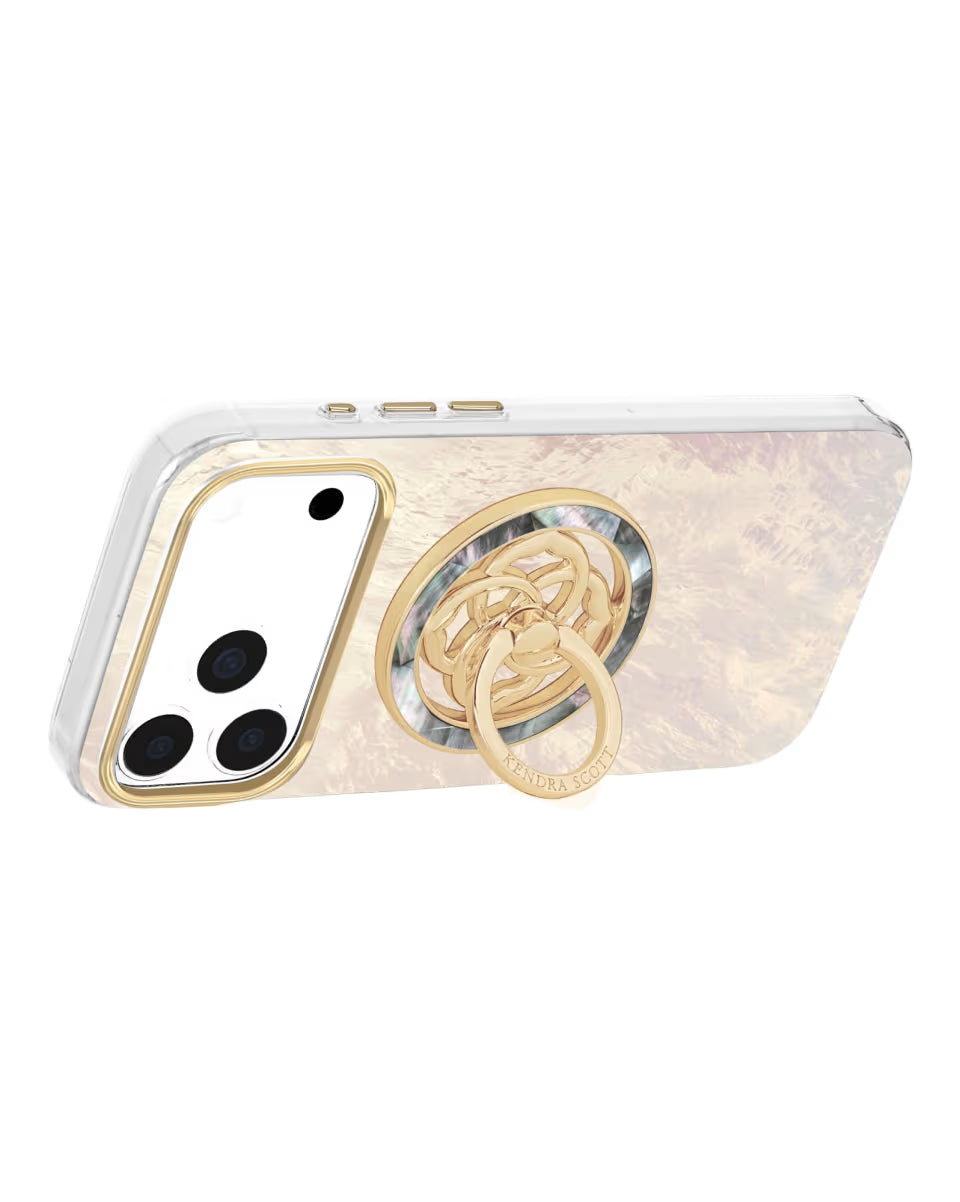 Magnetic Gold Black Mother-of-Pearl Ring Stand