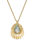Zahara Vintage Gold Large Long Pendant