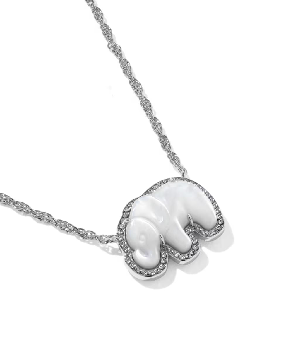 Elephant Gold Short Pendant Necklace