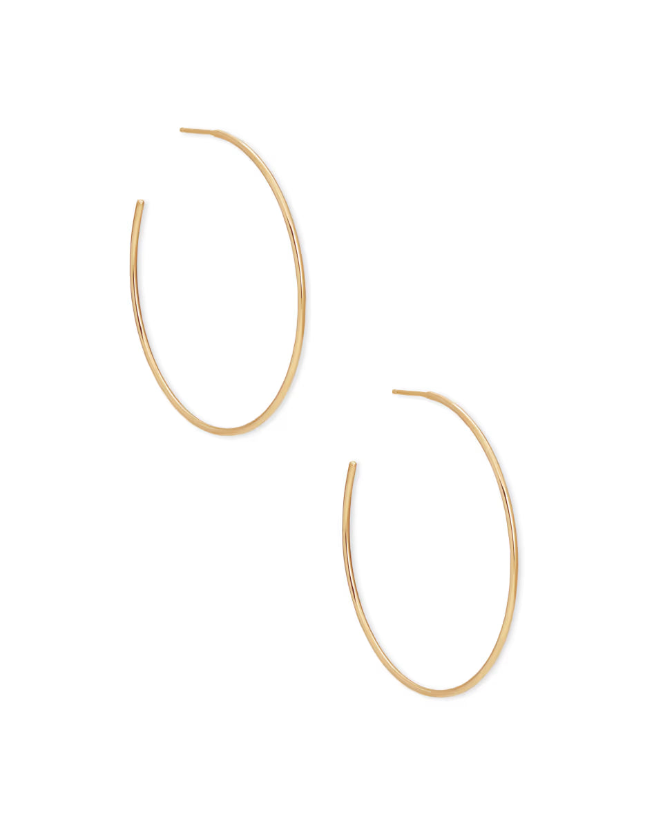 Keeley 50mm Hoop Earrings in Sterling Silver