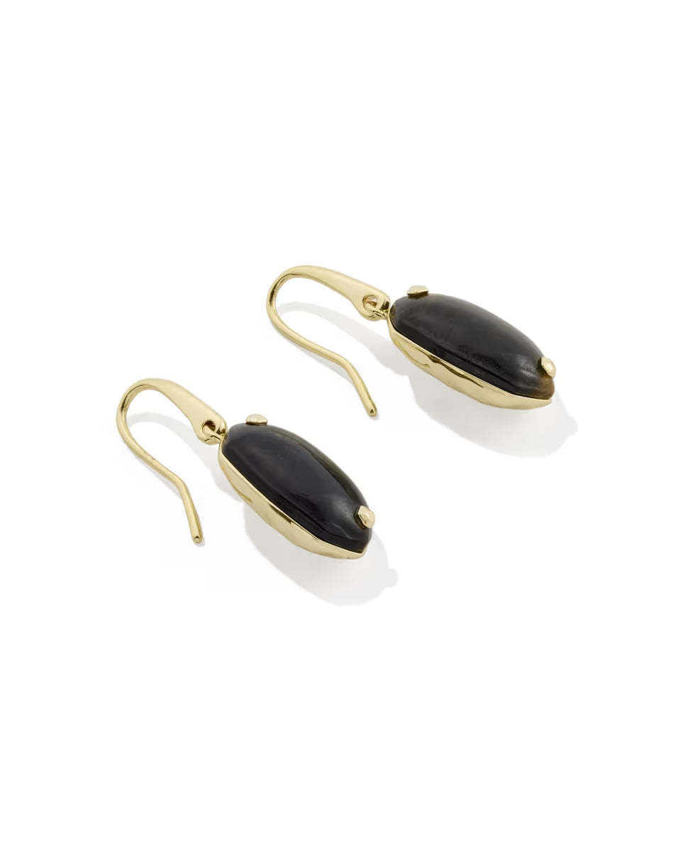 Lee Riveted Gold Drop Earrings