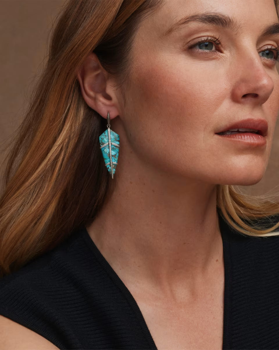 Trinity Vintage Gold Drop Earrings