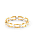 Wren Band Ring in Mixed Metal