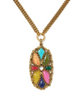 Dolly Parton x Kendra Scott Patchwork Vintage Gold Long Pendant Necklace