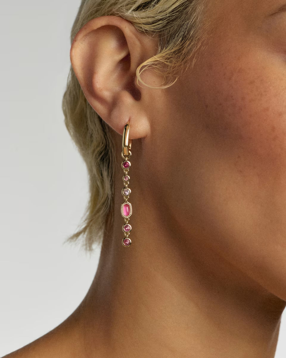 Mini Elisa Abbie Gold Convertible Huggie Earrings