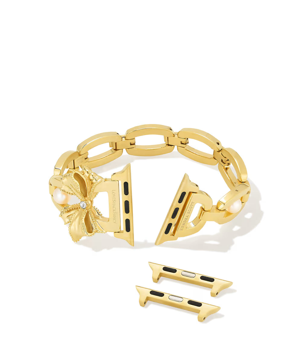 Kendra Scott x LoveShackFancy Bow Elle Gold Watch Band