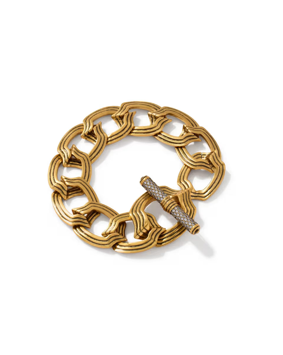 Nova Gold Link and Chain Bracelet