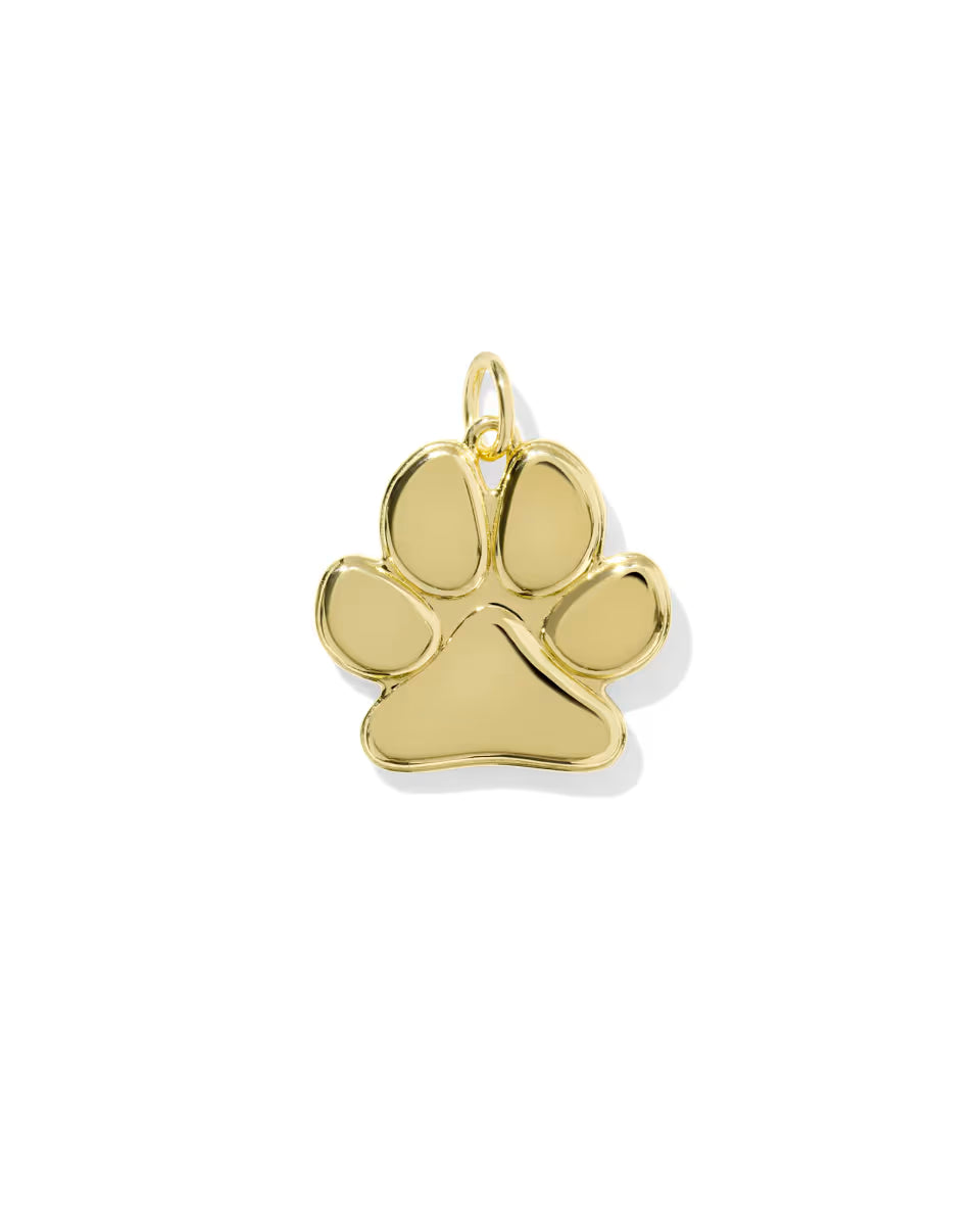 Paw Print 18k Gold Vermeil Charm
