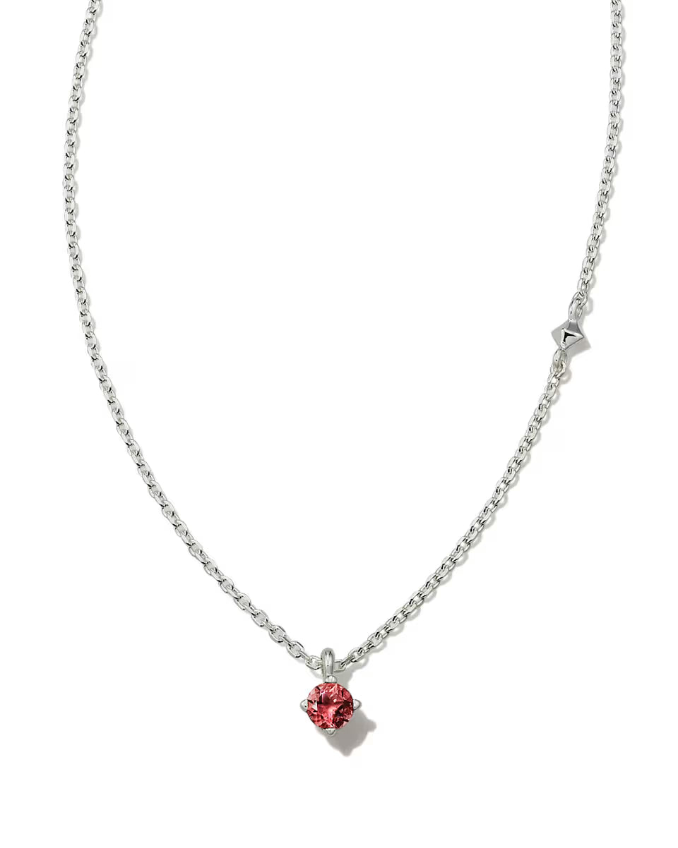 Maisie Sterling Silver February Pendant Necklace