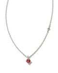 Maisie Sterling Silver February Pendant Necklace