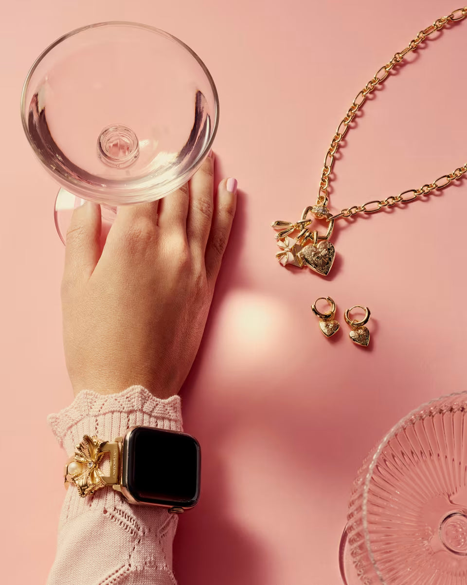 Kendra Scott x LoveShackFancy Bow Elle Gold Watch Band