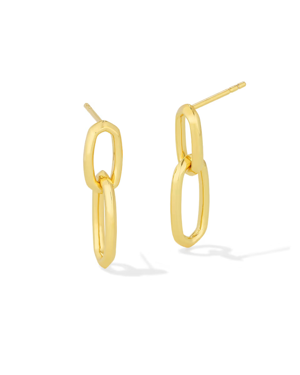 Danielle Sterling Silver Interlocking Drop Earrings