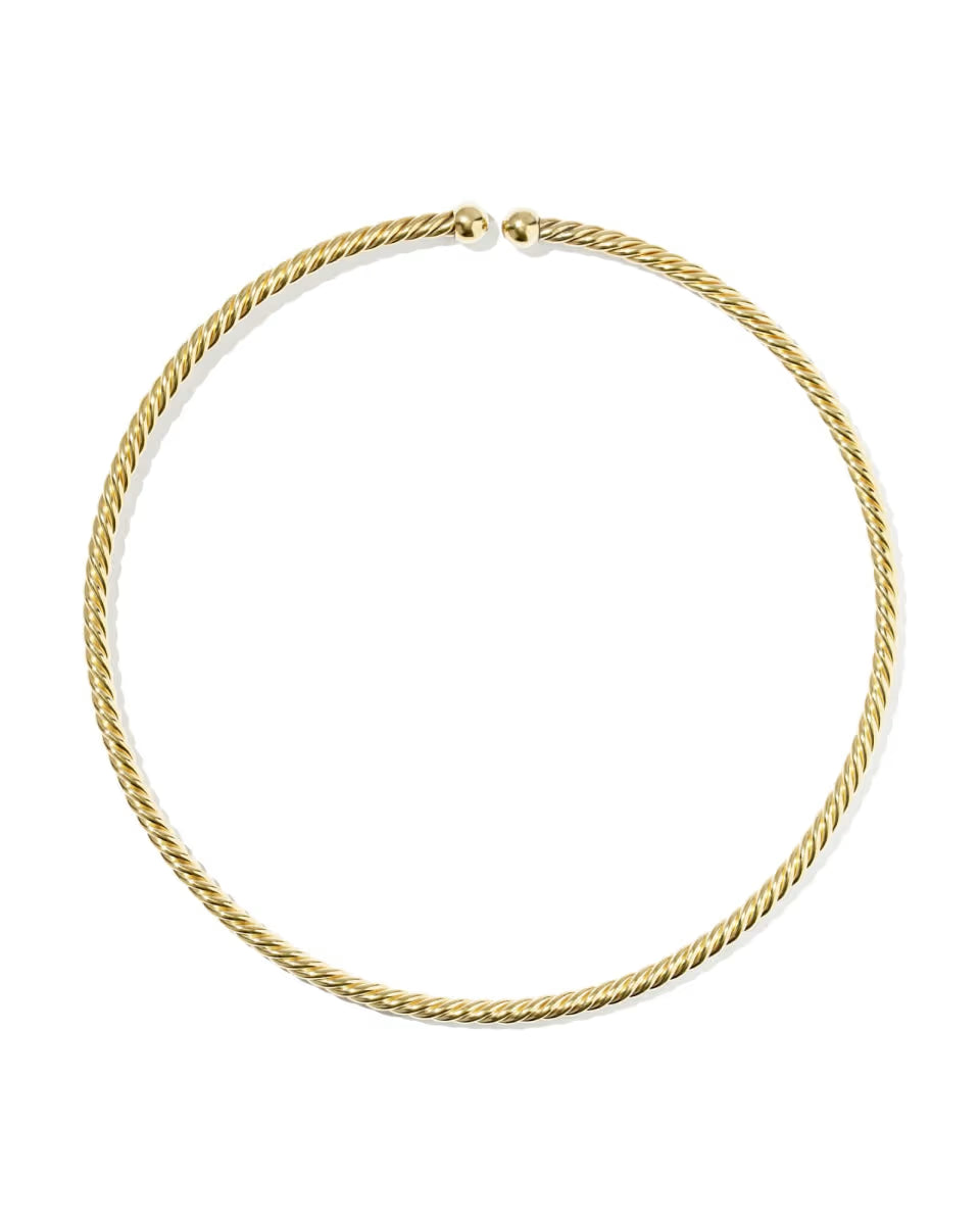 Victoria Large Twist 14k Gold-Filled Collar Necklace