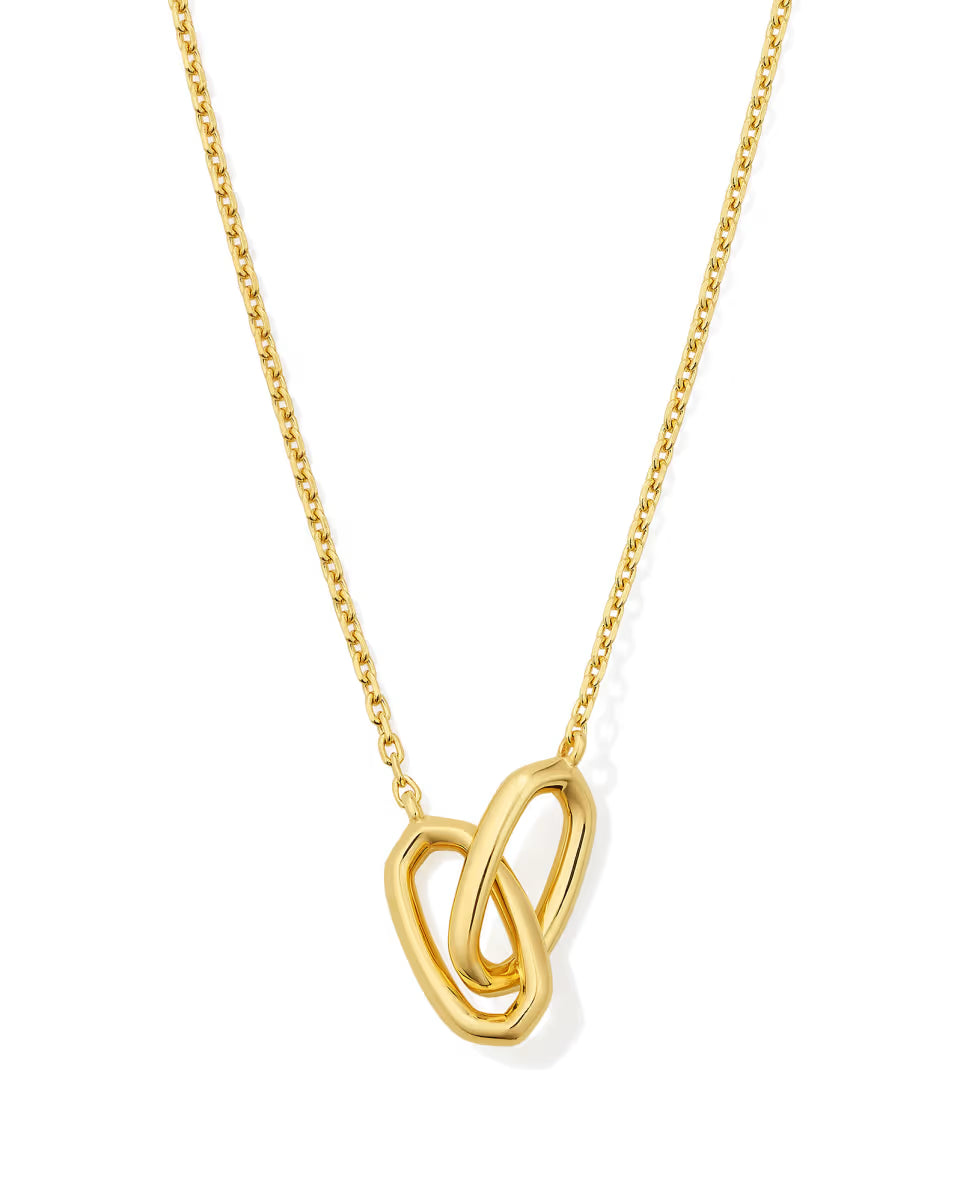 Danielle Sterling Silver Interlocking Pendant Necklace