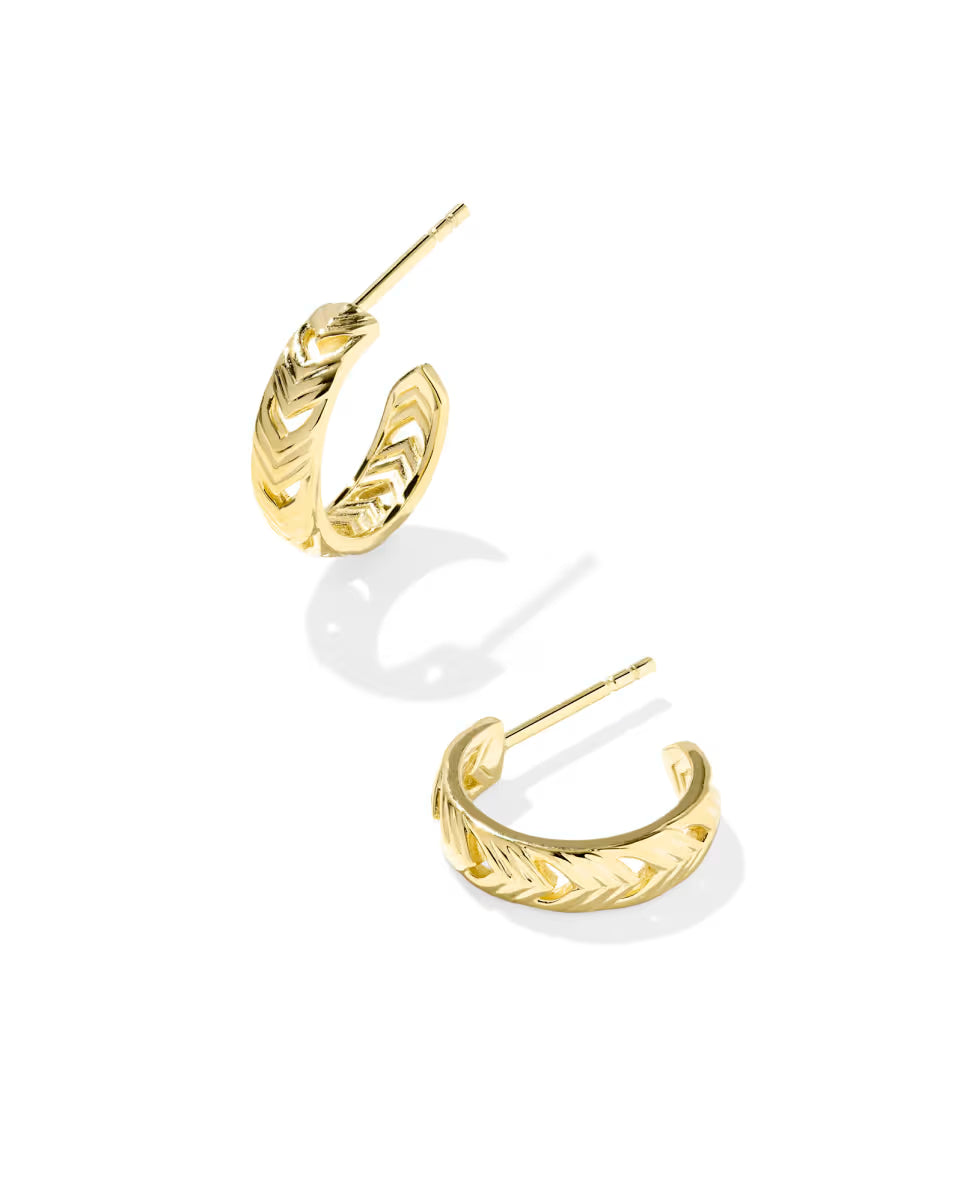 Miranda 18k Gold Vermeil Huggie Earrings