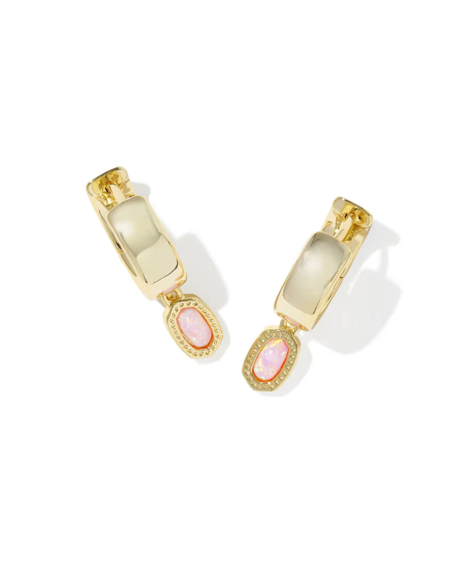 Mini Ellie Silver Wide Huggie Earrings
