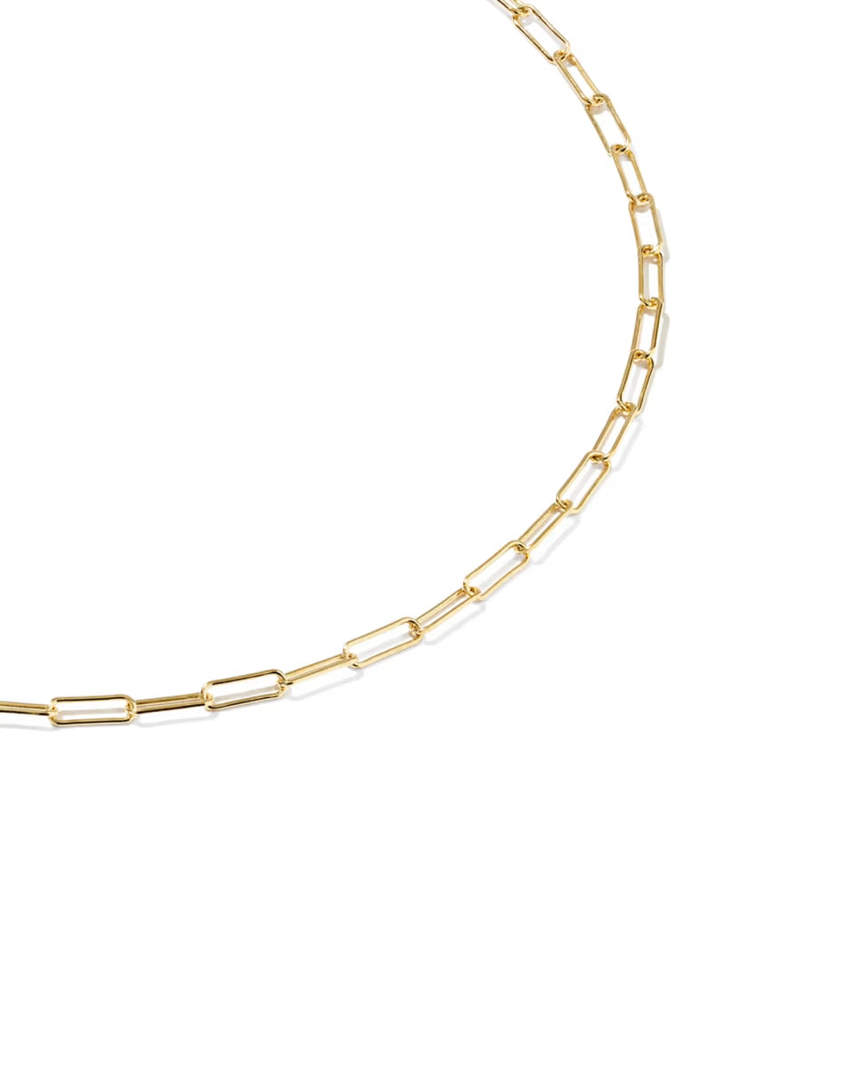Meadow Paperclip 14k Gold-Filled Chain Anklet