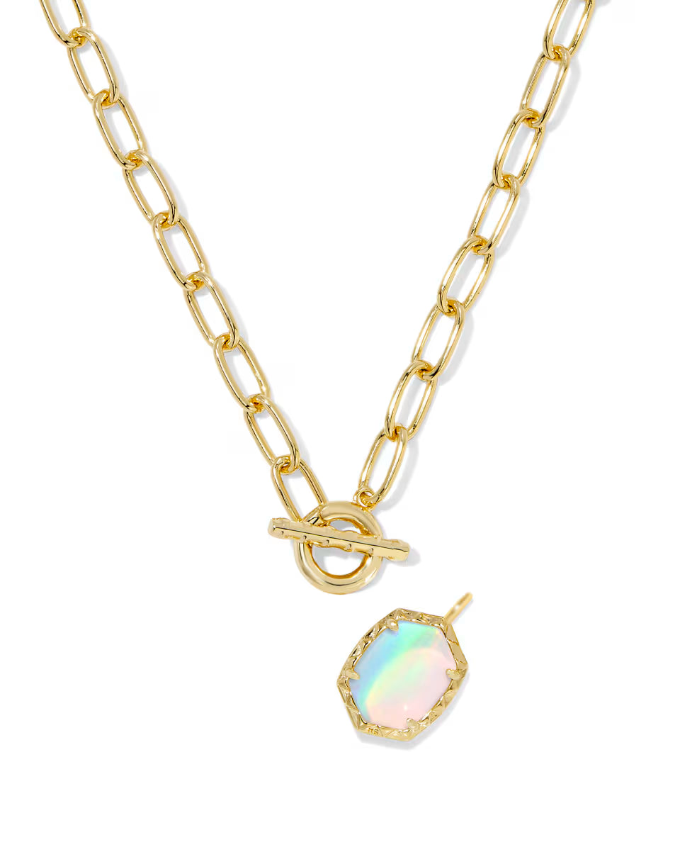 Daphne Convertible Gold Link and Chain Necklace