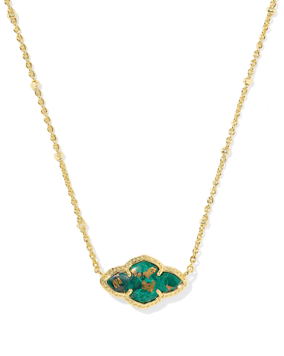 Abbie Gold Pendant Necklace